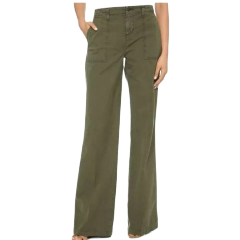 NWT ..J.Brand Drea Khaki Green Flare Leg Pants...Size 24